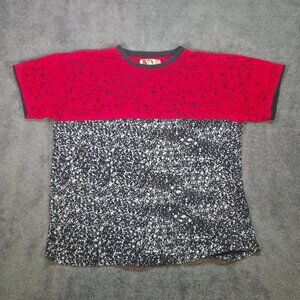 The Rolling Paper Red Black Splatter Graphic Tee Mens 2XL